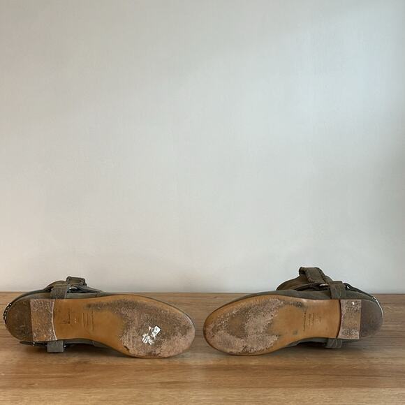 Isabel Marant Etoile Ralf Ankle Boots in Sage Suede Leather Size 39 / US9 Boho - Picture 5 of 6